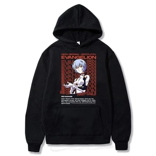 Moletom Canguru Blusa De Frio Neon Genesis Evangelion Rei Ayanami Anime Japanese