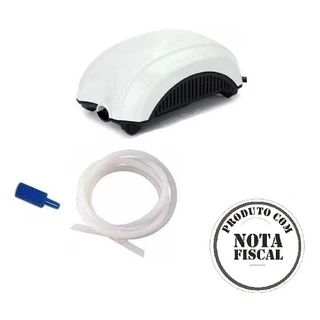 Bombinha Oxigenio Para Aquario Peixe Bomba 1 Saida 220v Ou 110v