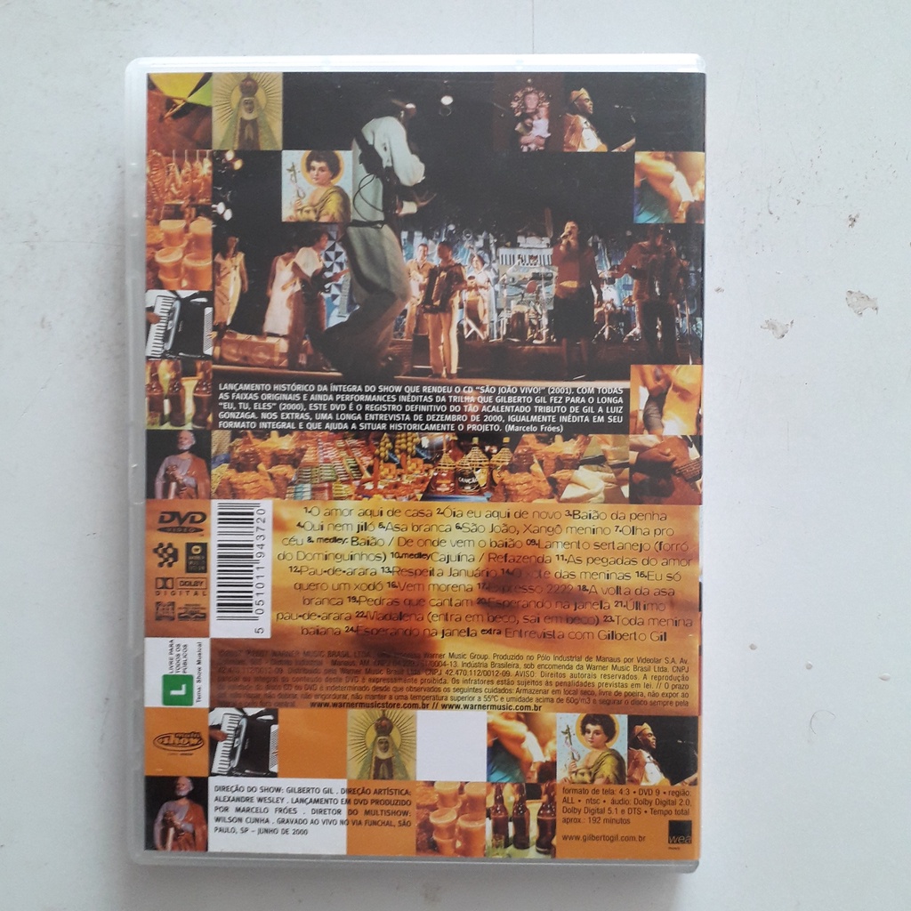 DVD Gilberto Gil - São João Vivo | Shopee Brasil