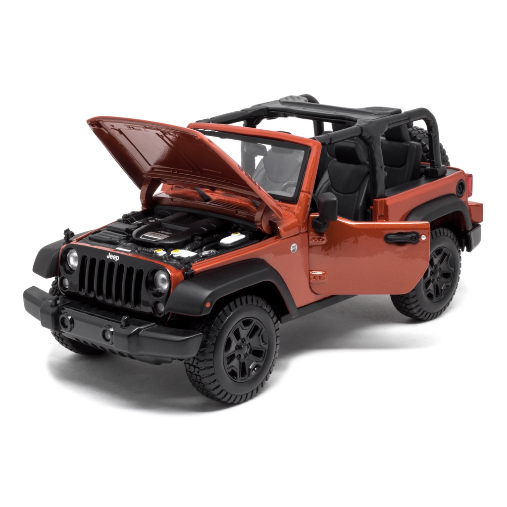 Miniatura de Carro Jeep Wrangler Willys 2014 Conversível 1/18