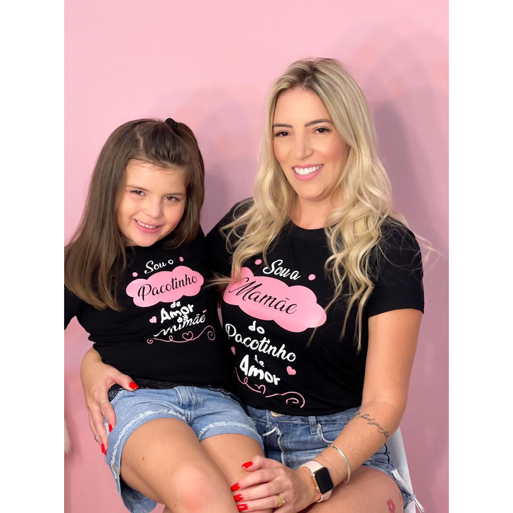 Blusa mae e filha dia sales das maes