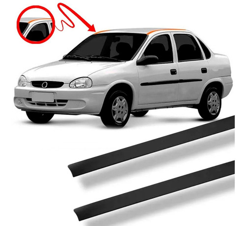 Par Friso De Teto Corsa Classic Sem Corte P/ Bagageiro