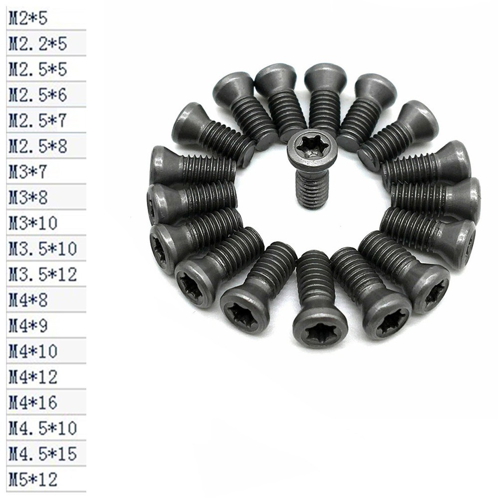 20X M2 M2.5 M3 M3.5 M4 M5 Parafusos Torx Para Substituir Lâminas De Carboneto CNC Ferramentas De Torno De Apoio Afusado