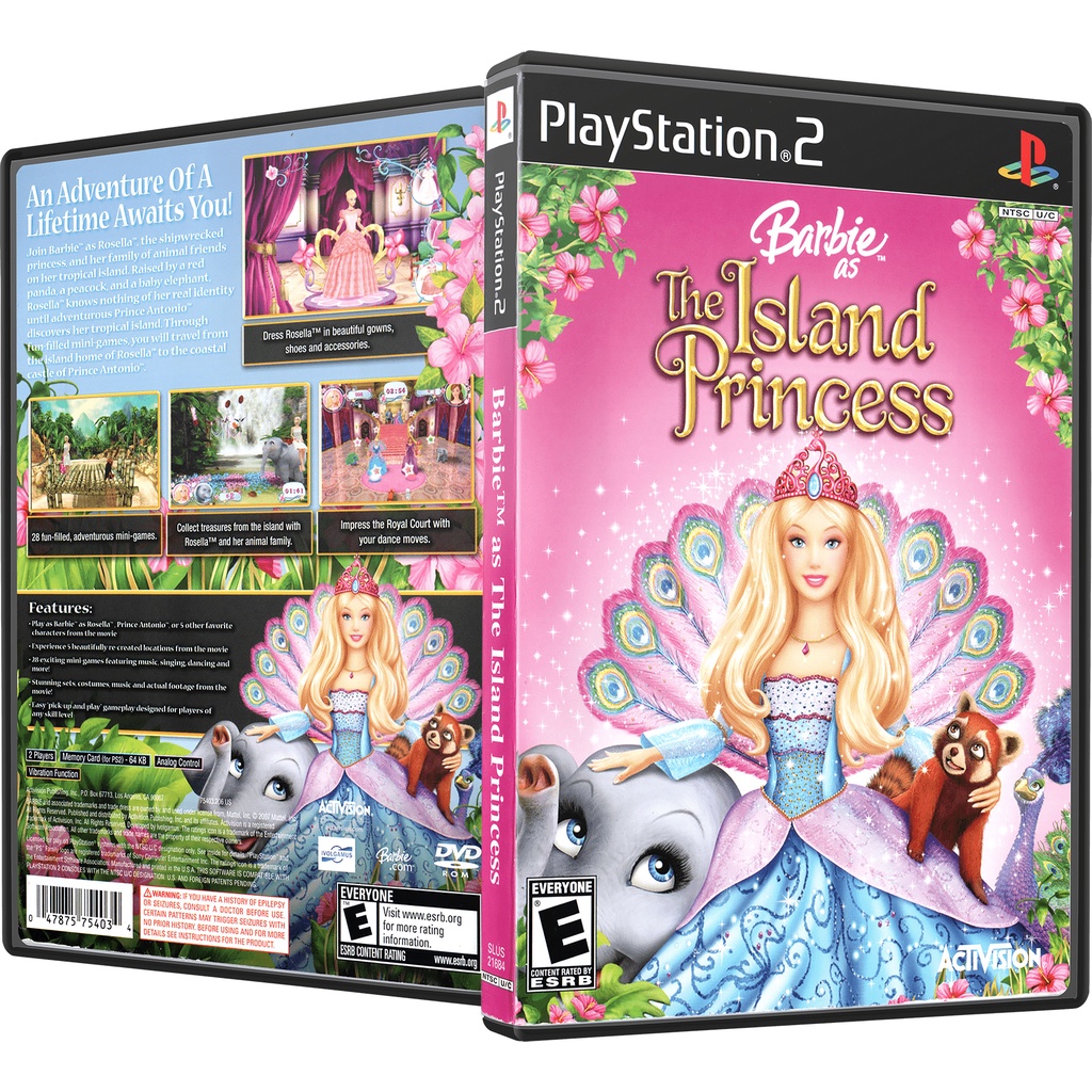 Barbie as The Island Princess jogo playstation ps2