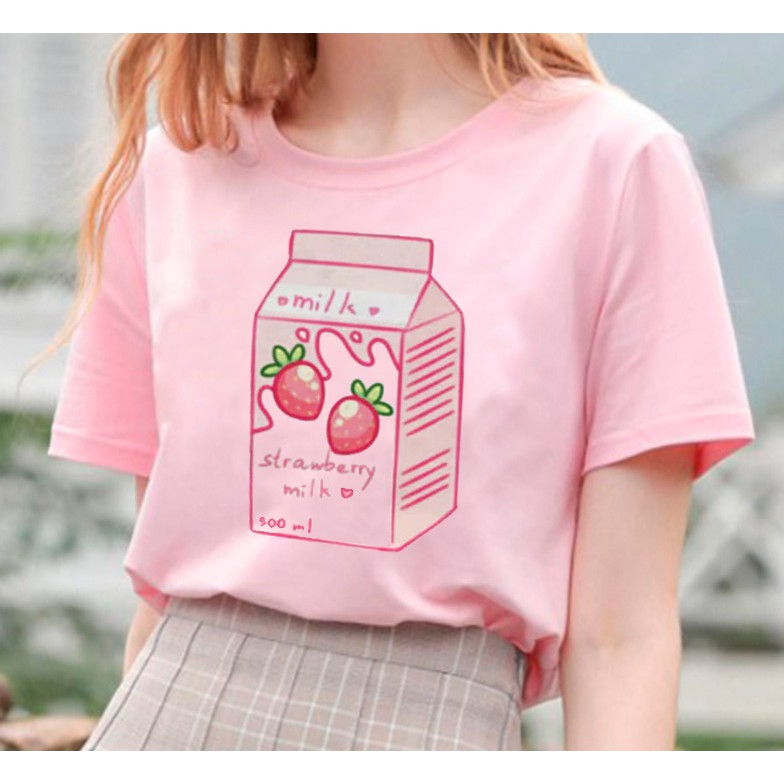 Camiseta feminina de verão kawaii, fofa, japonesa, anime, harajuku, plus  size, casual, manga curta y2k, gótica, rosa, roupas femininas - AliExpress