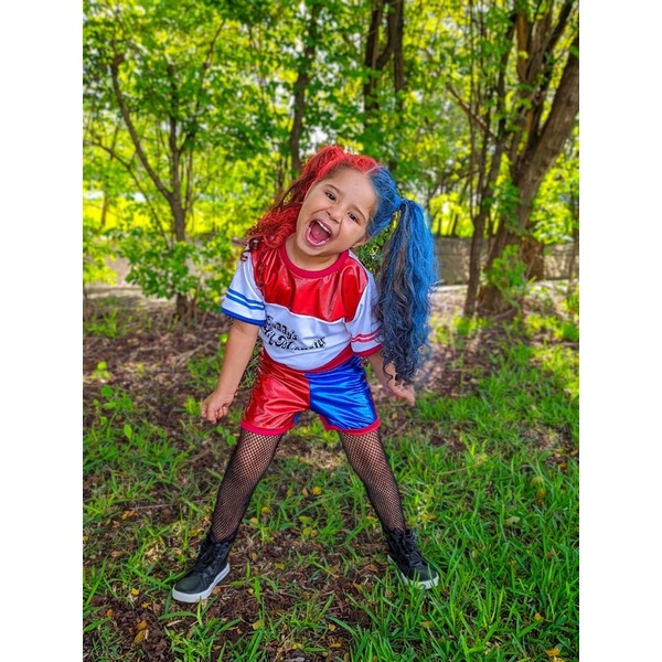 Fantasia da Arlequina- Infantil | Shopee Brasil
