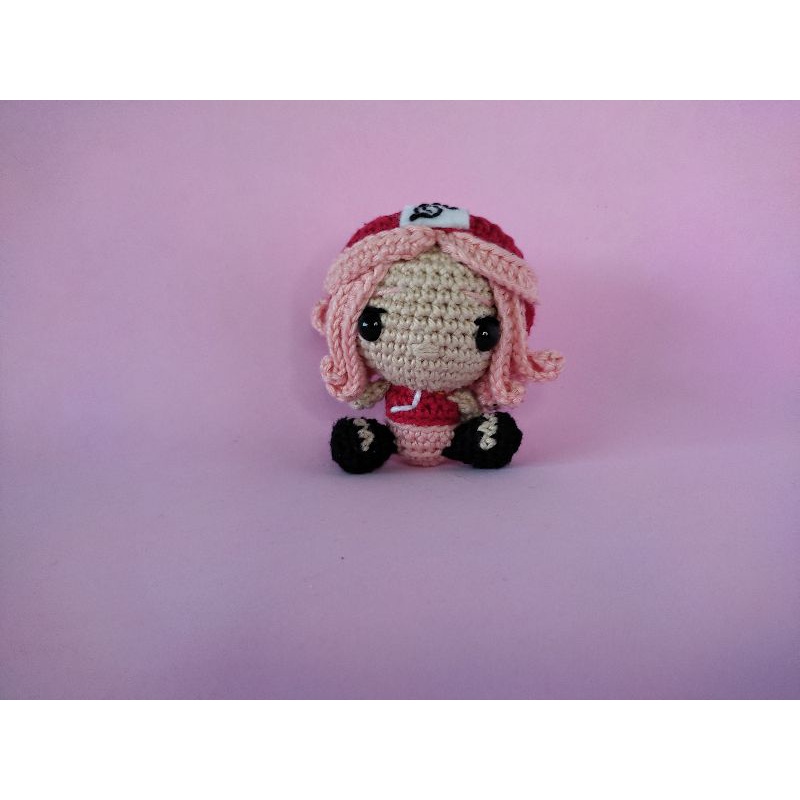 Sakura Haruno (Naturo Clássico) - Amigurumi