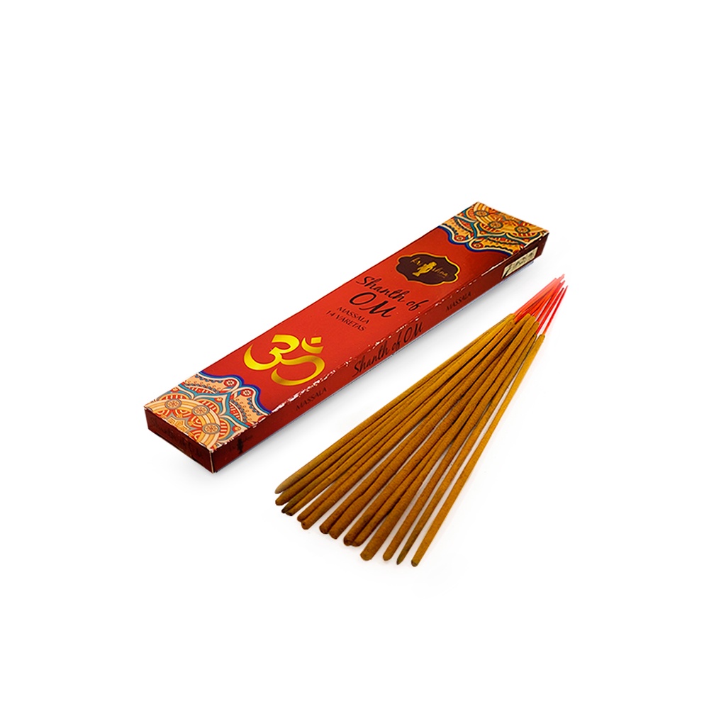 Incenso Indiano Shanth of Om Krishna c/ 14 Varetas Full | Shopee Brasil