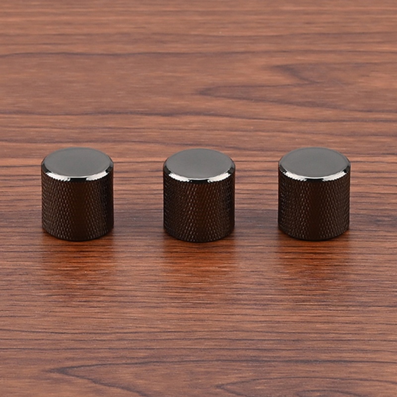 youn 3 Pcs Metal Dome Knobs Botões Controle Velocidade Da Guitarra Botão Potenciômetro Tampa Baixo Elétrico