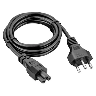 Cabo De Força Energia Para Fonte Notebook Tripolar Padrão BR 1.2M