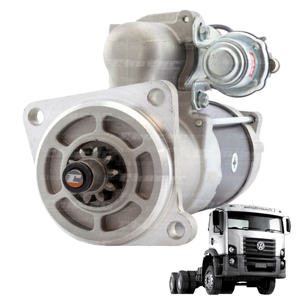 Motor de Partida 24V 10D Delco Remy 29MT VW 13180 15180 Volvo VM 210 ...