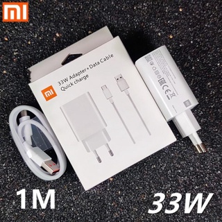 Original Xiaomi Redmi 33W Fast Charger EU Turbo Charge 1M Type C Dice Cable For 10 9 10T Lite POCO X3 K40 NFC