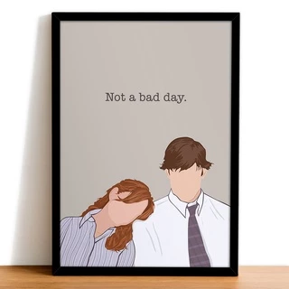 QUADRO THE OFFICE A4 (24x33 cm - Com vidro)