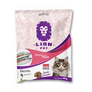 Petisco Para Gatos Lion Pet Sabor Peixe - 40 g em Oferta na Shopee