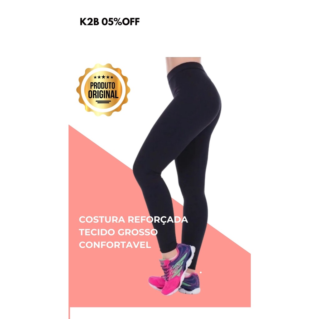 Calça Legging K2B Feminina Tecido Grosso Original Promoção