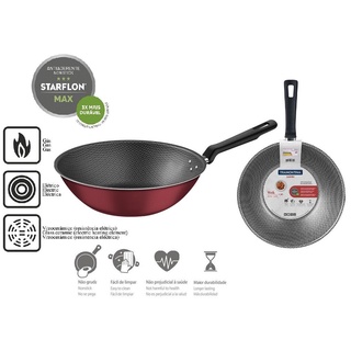 Frigideira Tramontina WOK Antiaderente 3,6 Litros Utensilios de cozinha Panela wok