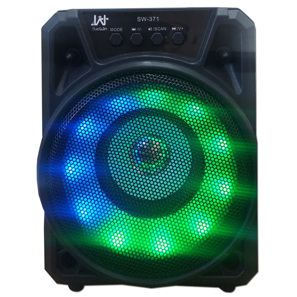 Caixa De Som Com Luz Led Portátil Potente Bluetooth Usb