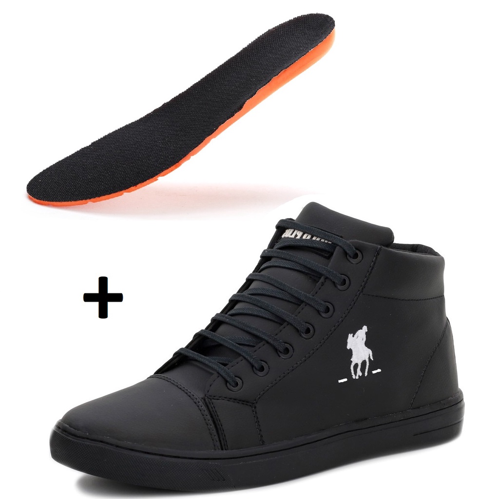 HOT Tenis Puma Masculino Cano Alto Tenis Masculino Preto