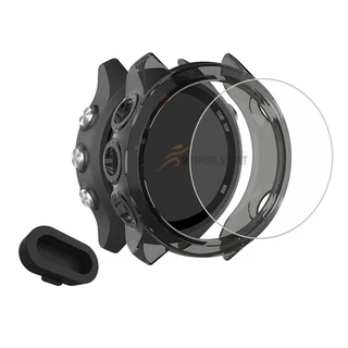 Kit Capa + Pelicula + Plug Carregador Garmin 245 / 245 Music