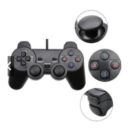 Controle Joystick para PC Laptop Notebook USB Dual com fio