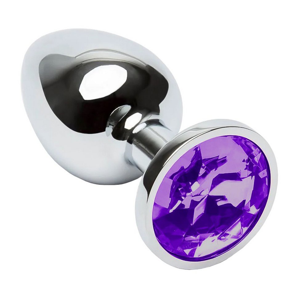 Plug Anal Aço Inox com Joia Unissex Tamanho G Grande