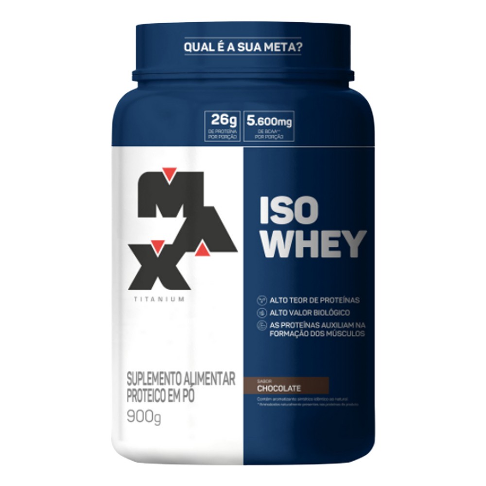 Iso Whey 900g – Max Titanium – Whey Isolado Promoção