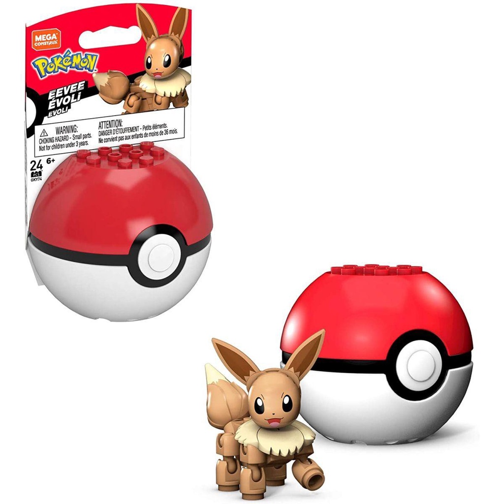 Brinquedo Para Montar Pokemon Pokebola Bulbassauro Mattel - Papellotti