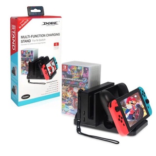 Base Multifuncional Para Nintendo Switch e Switch Oled Carregador Suporte  Cooler 2 USB Suporte 8 Jogos 