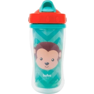 Copo Parede Dupla Animal Fun Macaco 320ml 12086 - Buba