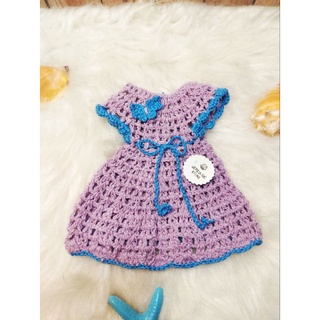 Roupa vestidinho vestido em crochê para boneca baby ALive