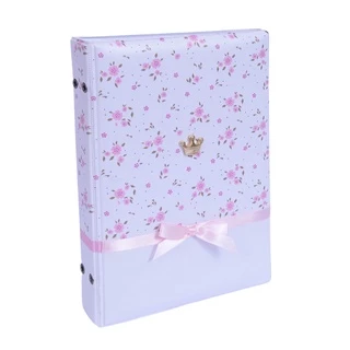 Álbum de fotos 15x21 LUXO BRANCO FLORES Coroa Princesa Rosa Bebê Infantil Newborn em Oferta na Shopee