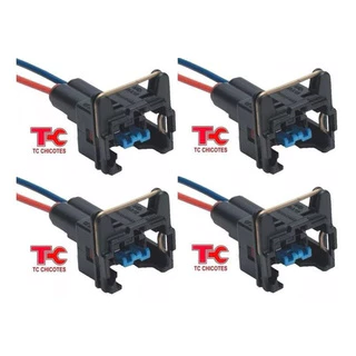 Conector Chicote Bico Injetor S. Temperatura Kit C/ 4 Peças
