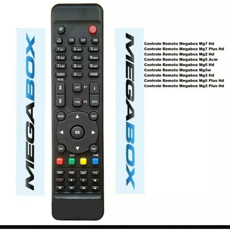 Controle Remoto Megabox Mega Box Mg5 Mg3 Mg7 Mg 3 5 7 | Shopee Brasil