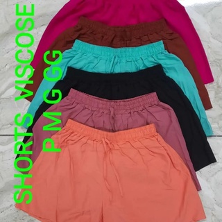 Short Feminino Liso Viscose Elastico Short Pra Praia Sem Bolso