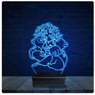 Luminária Led Acrilico Abajur - Valente Merida