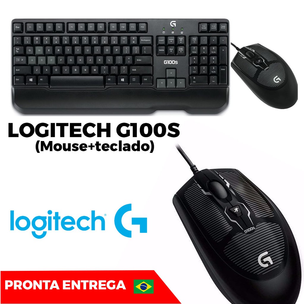 Kit Teclado E Mouse Gaming Combo G100s Logitech