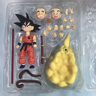 Boneco De Ação Dragon Ball SHF Em PVC/Nuvem Móveis/Infância/Son Goku