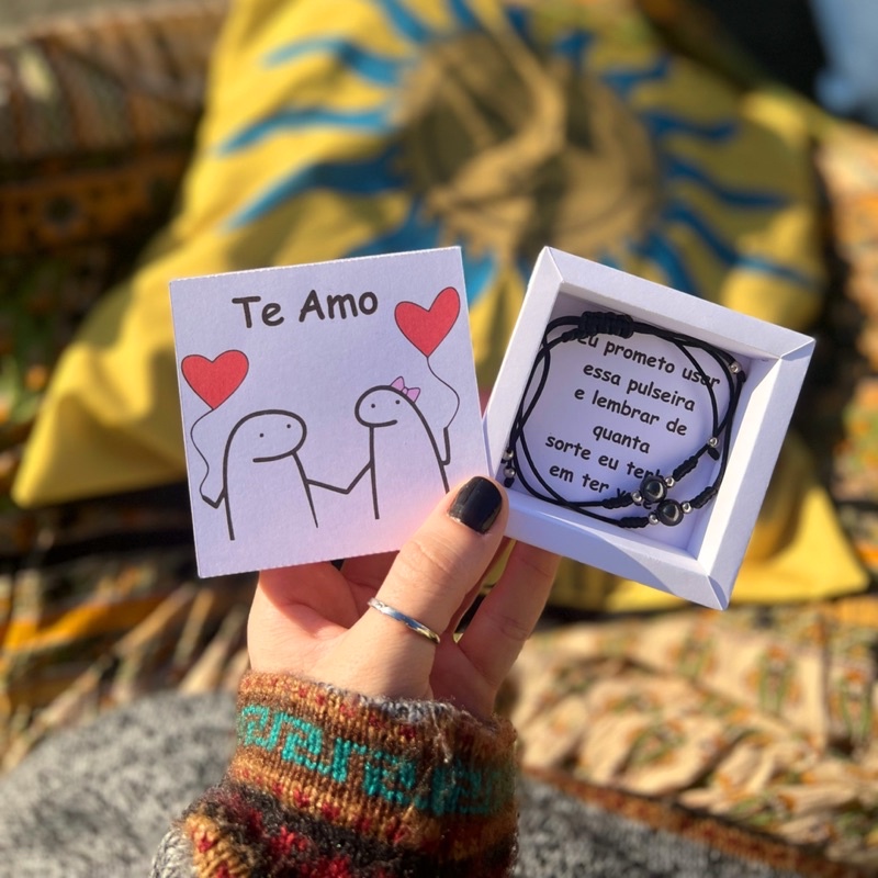 Par Pulseiras de Casal Amizade Flork Conexão Magnética