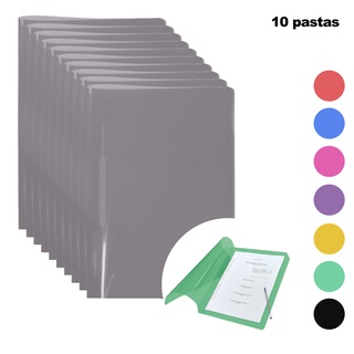 10 Pastas Grampo Trilho DAC Ofício
