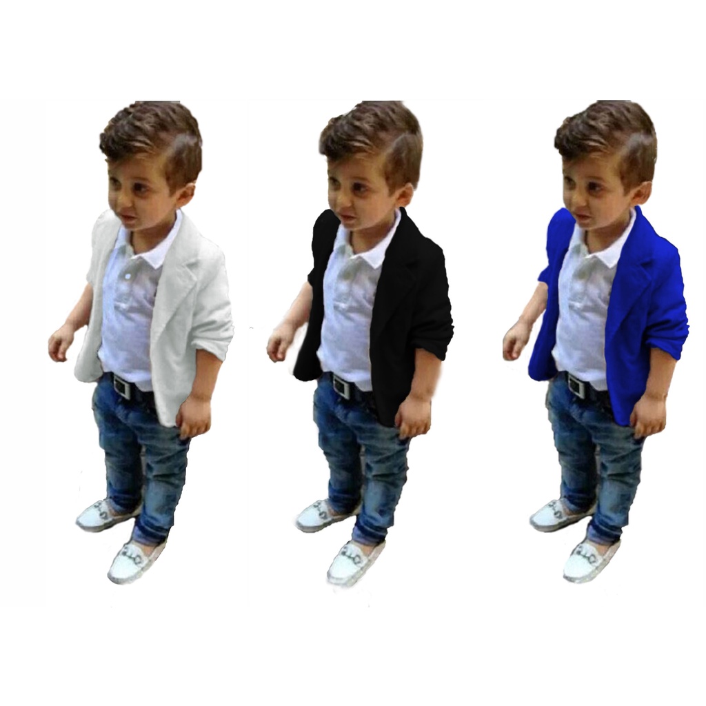 Roupa Esporte Fino Infantil Blazer Azul Menino De 9 Meses A 10 Anos