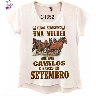 Baby Look Estampa Country Frase Cowgirl Setembro C1352
