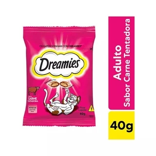 Petisco Dreamies Gatos Adultos Carne 40g