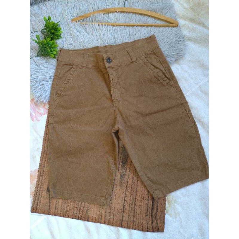 Short jeans bege store masculino