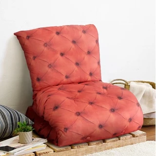 Futon Almofada Dobrável de Espuma Solteiro Laranja - Emcompre Bf Colchões