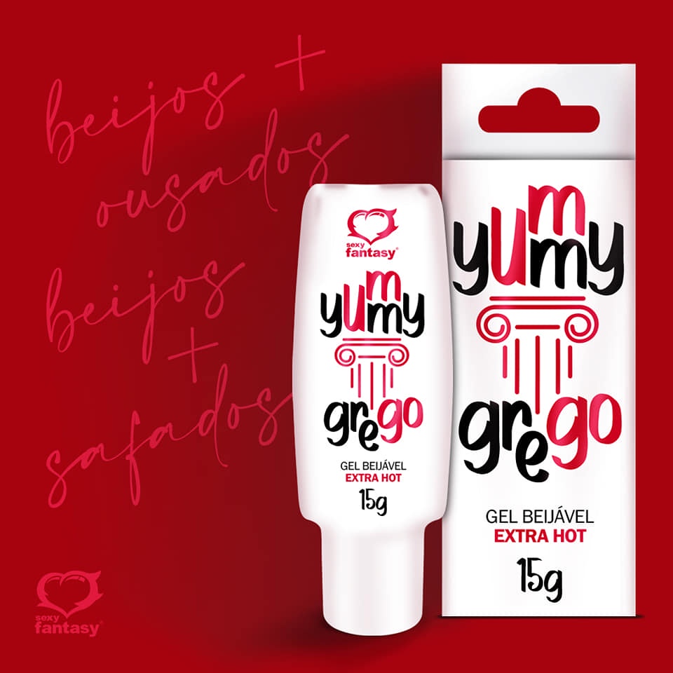 YUMMY GREGO GEL BEIJÁVEL EXTRA HOT 15G SEXY FANTASY