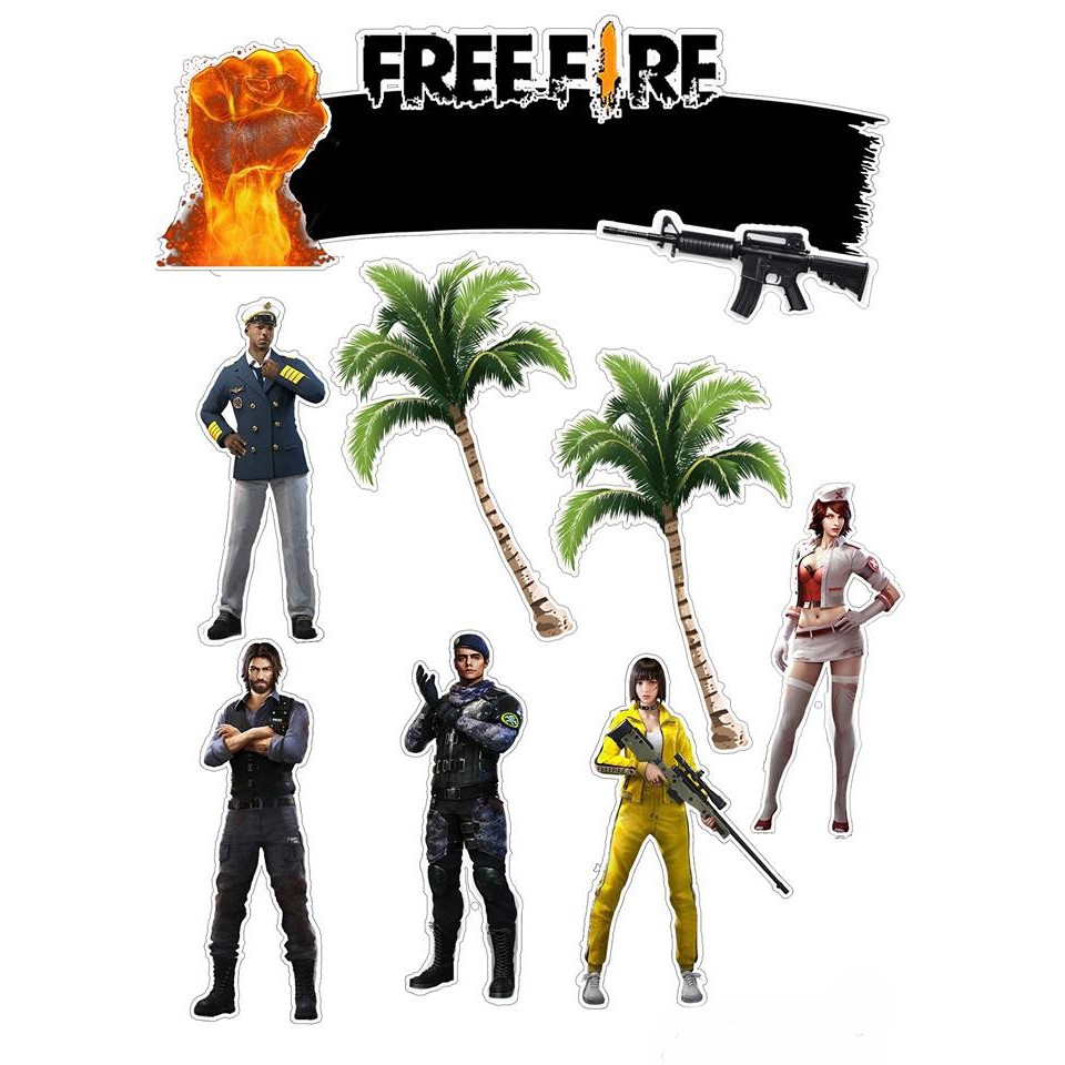 Papel Arroz Free Fire - Personalizado