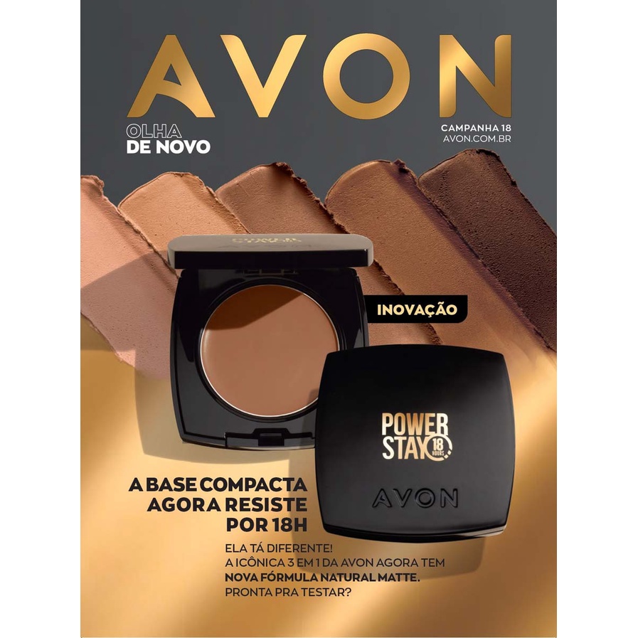 Base compacta Avon Power Stay 3 em 1 | Shopee Brasil