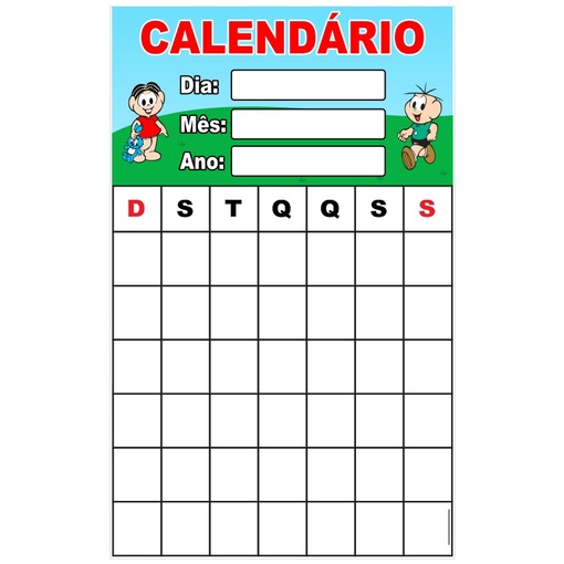 Banner Calendário Interativo Dia, Mês e Ano Pedagógico Escolar - Loja  PlimShop