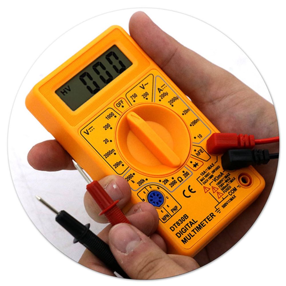Multímetro Digital Cabo Teste Dt-832 Com Bip 0cn Eda Original Amarelo ...
