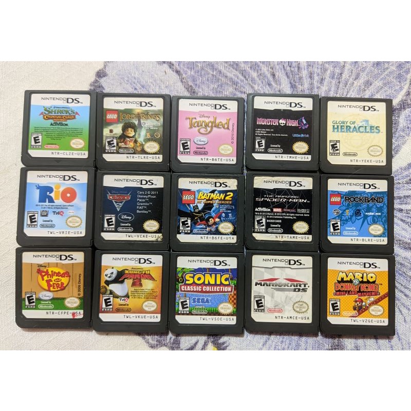 Jogos originais para Nintendo DS e 3DS americanos e Japoneses (LOTE A) -  Escorrega o Preço